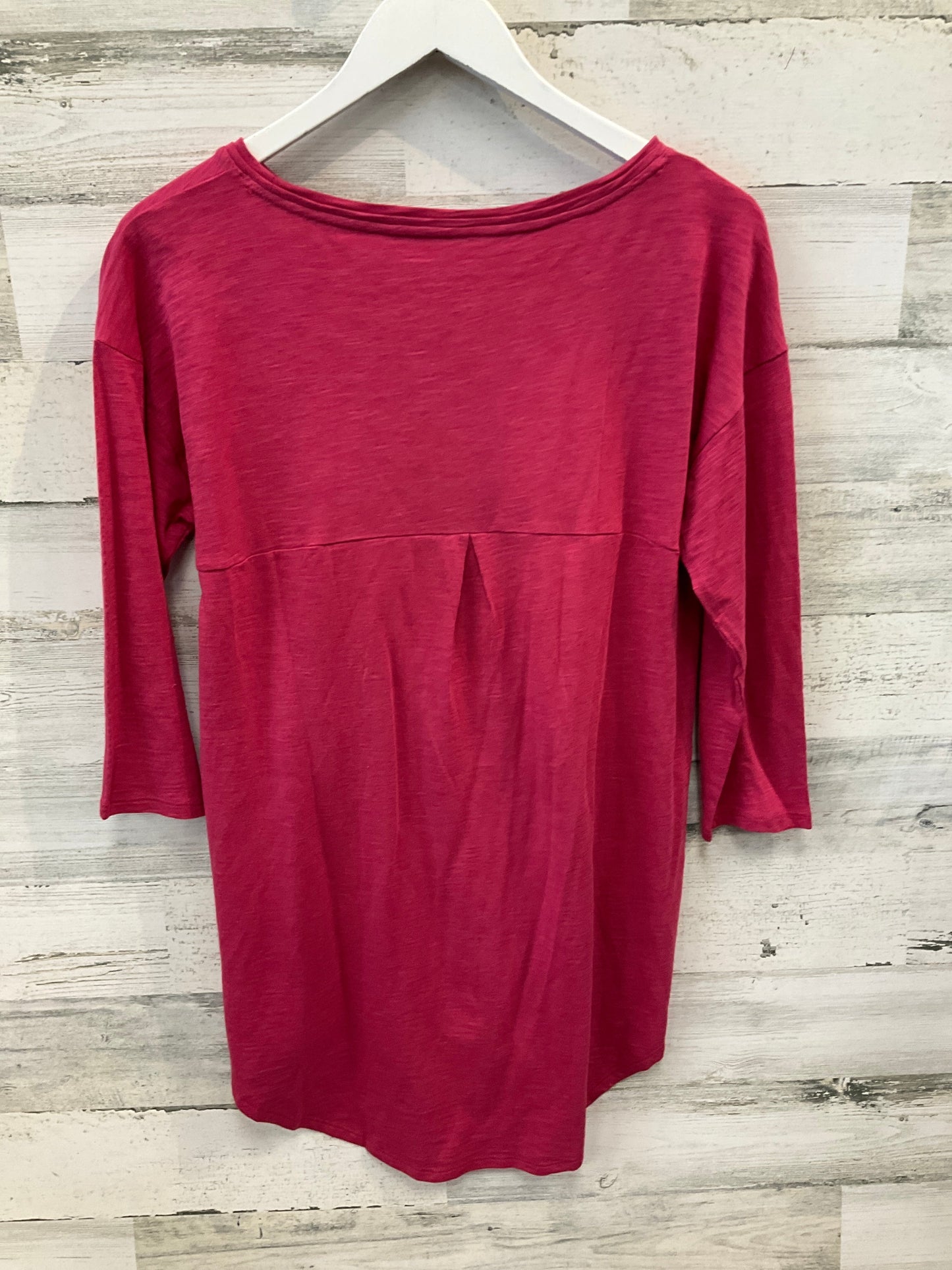 Top 3/4 Sleeve Basic By Chicos In Pink, Size: S