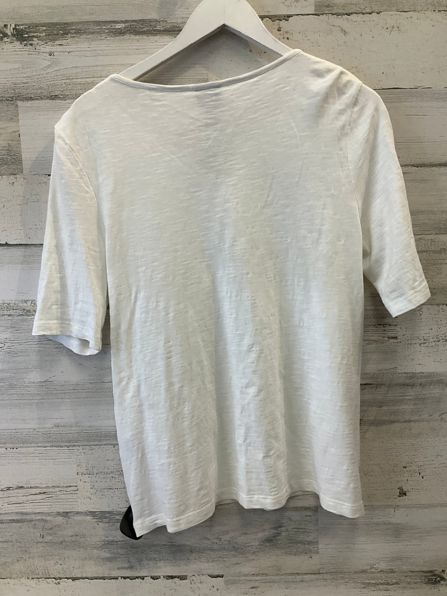 Top Short Sleeve By Chicos In White, Size: M