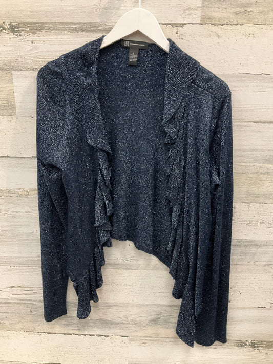 Sweater Cardigan By Inc In Navy, Size: L