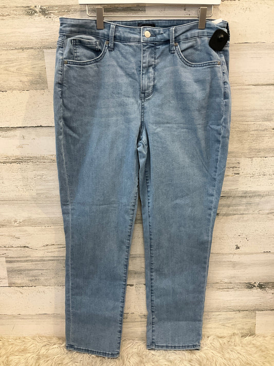 Jeans Straight By Not Your Daughters Jeans In Blue Denim, Size: 12