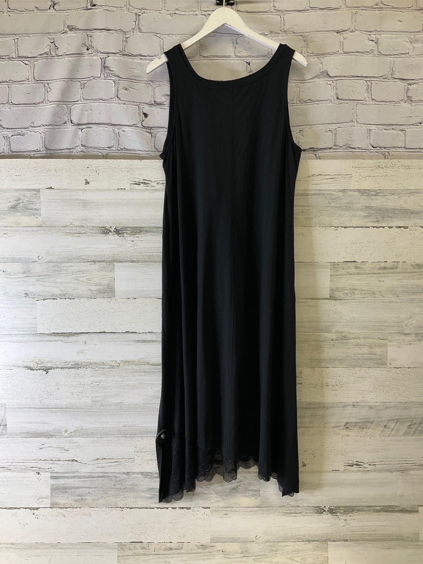 Dress Casual Midi By Logo In Black, Size: 1x