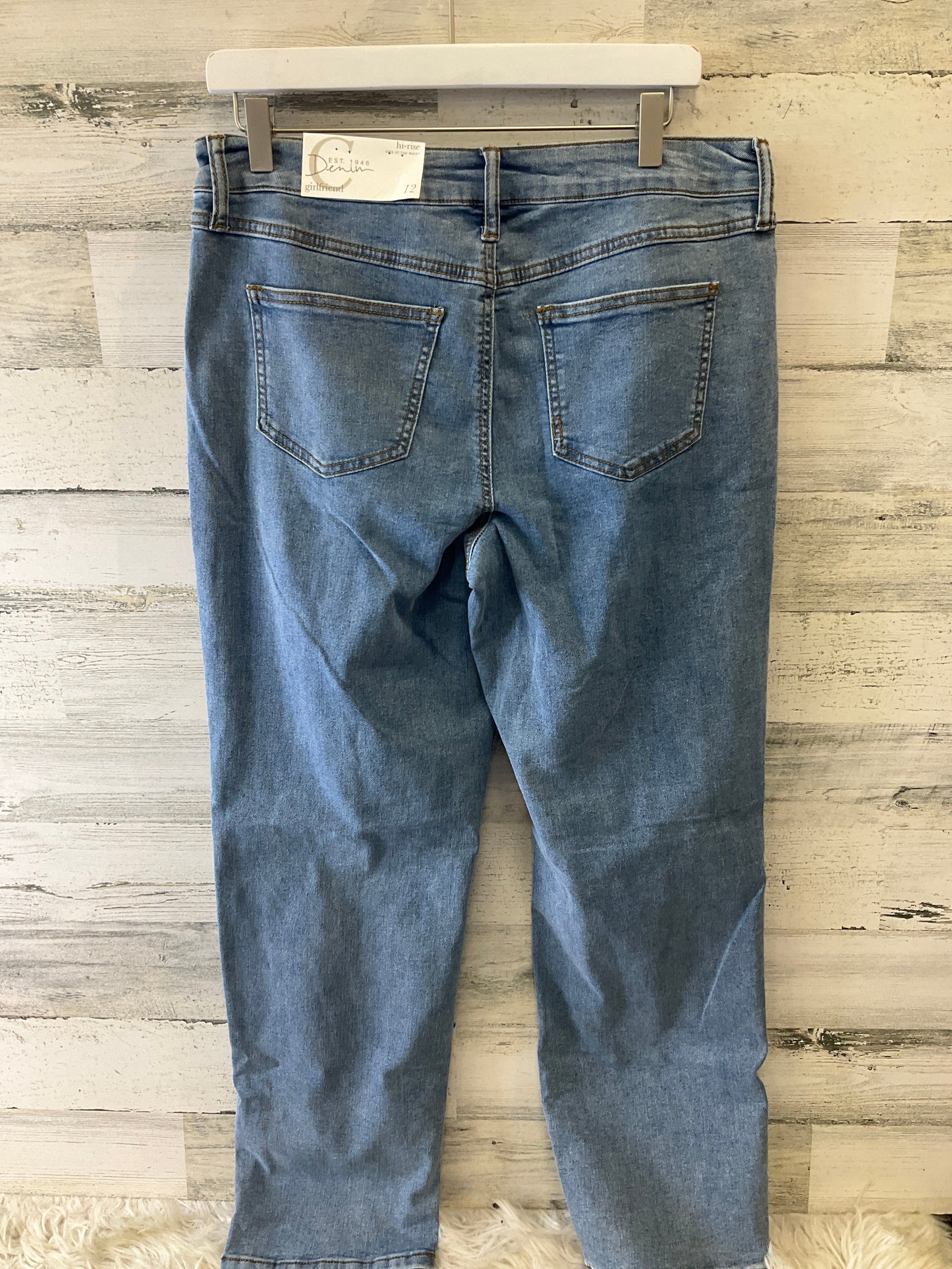 Jeans Boyfriend By Cato In Blue Denim, Size: 12