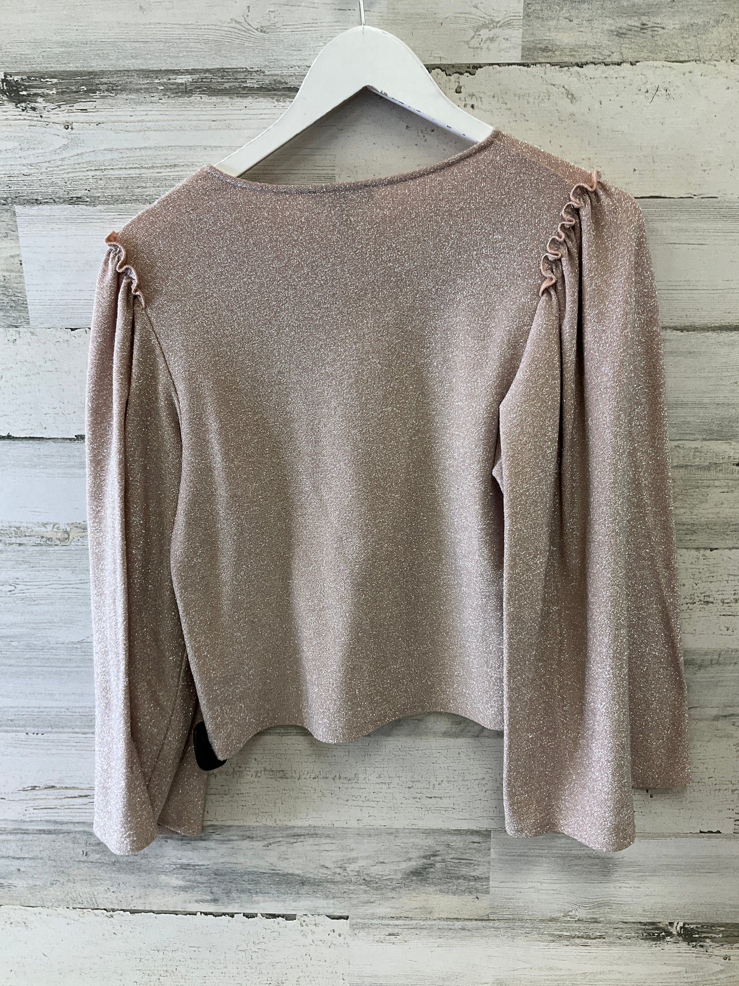 Top Long Sleeve By Express In Pink, Size: S