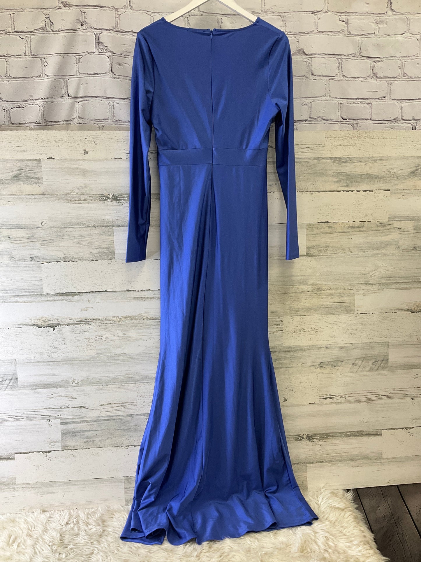 Dress Party Long By Fashion Nova In Blue, Size: Xl