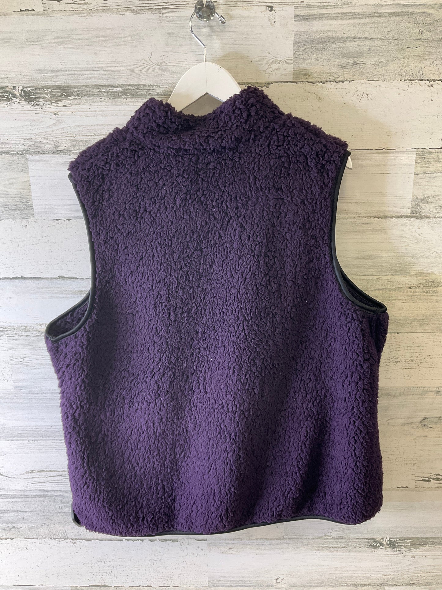 Vest Fleece By Time And Tru In Purple, Size: 1x