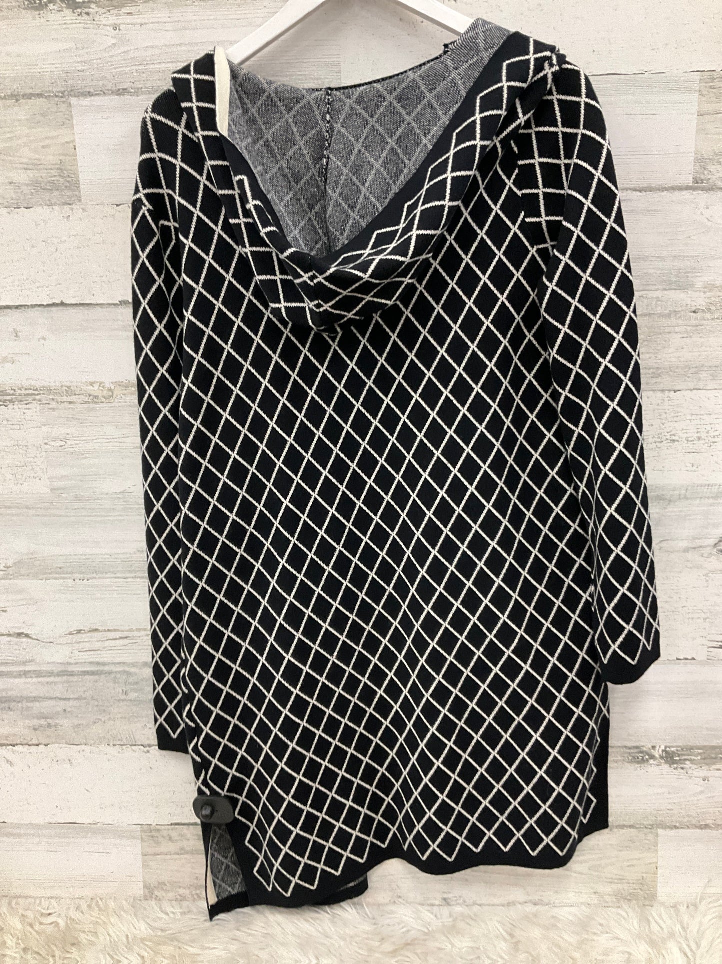 Sweater Cardigan By Clothes Mentor In Black, Size: L