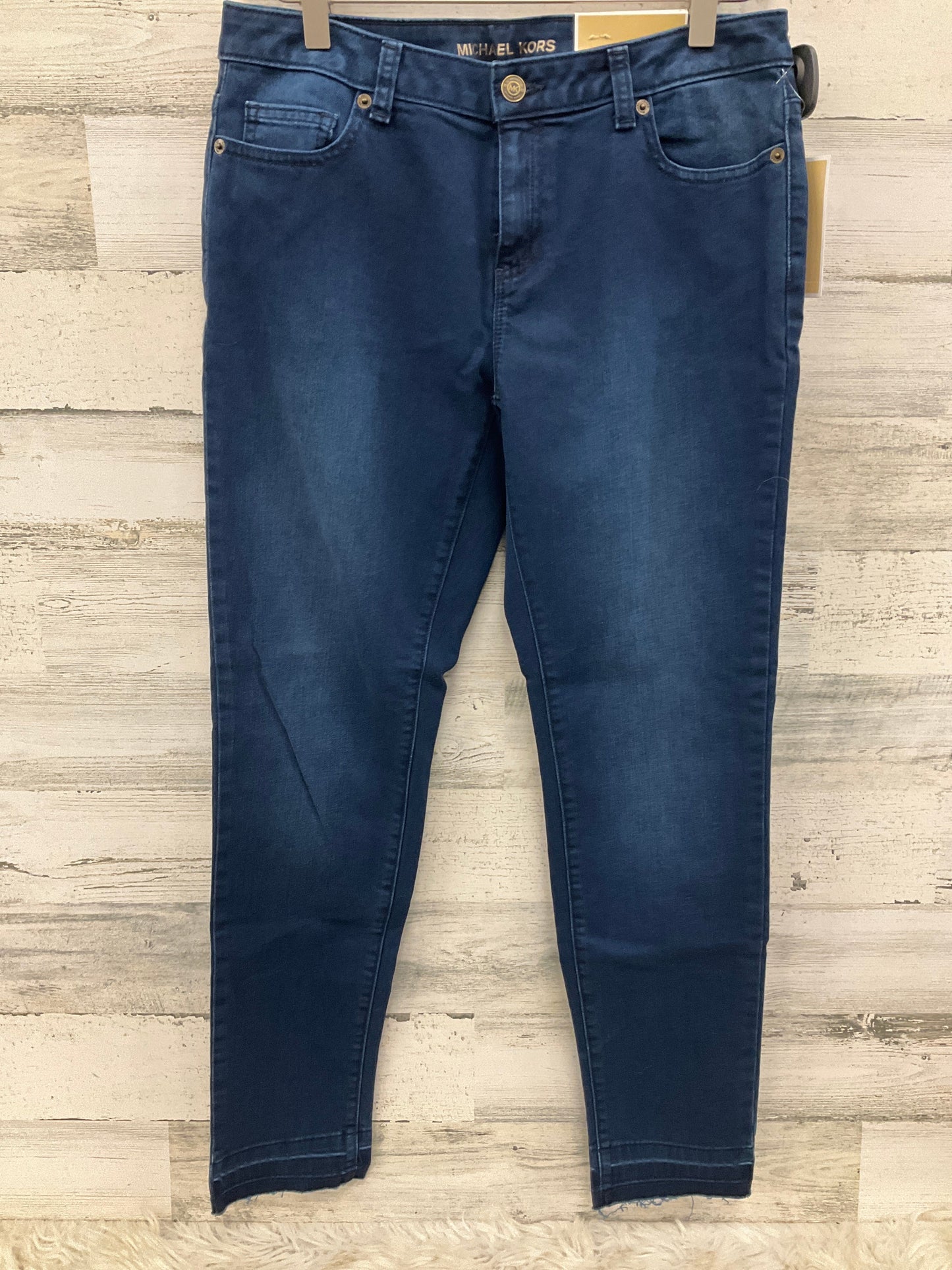 Jeans Skinny By Michael Kors In Blue Denim, Size: 4