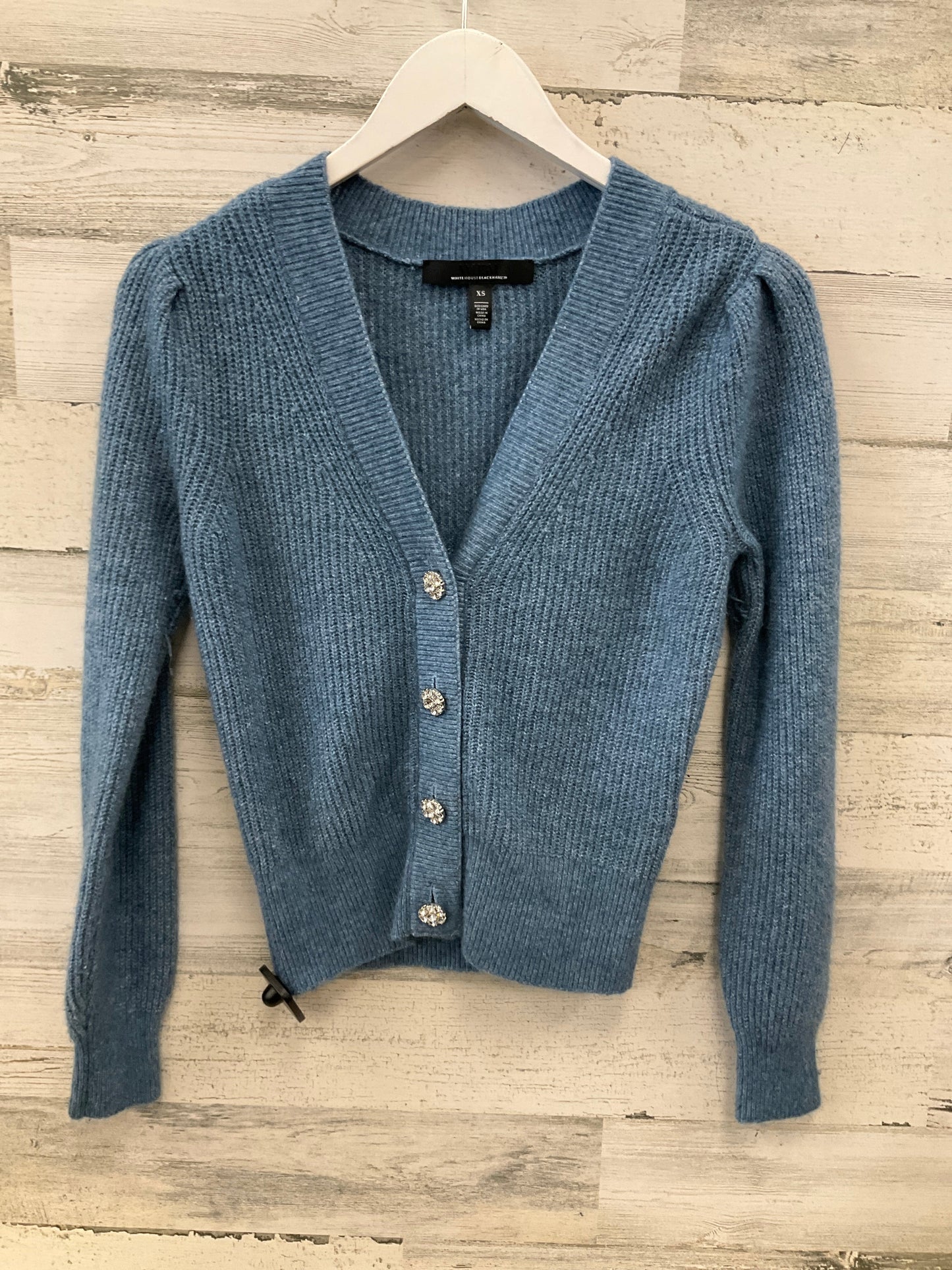 Sweater Cardigan By White House Black Market In Blue, Size: Xs