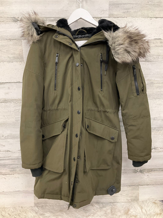 Coat Parka By Bcbg In Green, Size: S