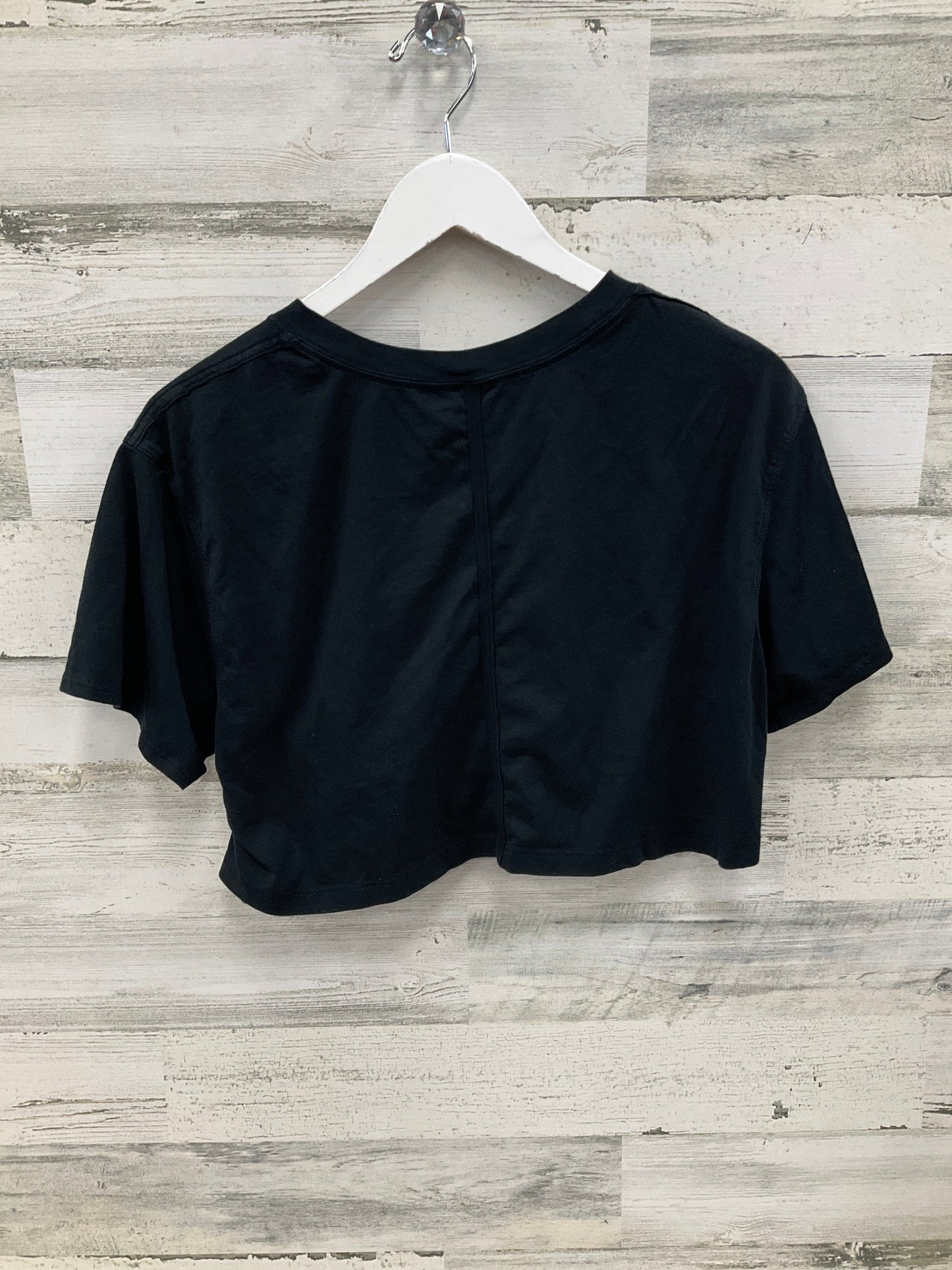 Athletic Top Short Sleeve By Lululemon In Black, Size: 8