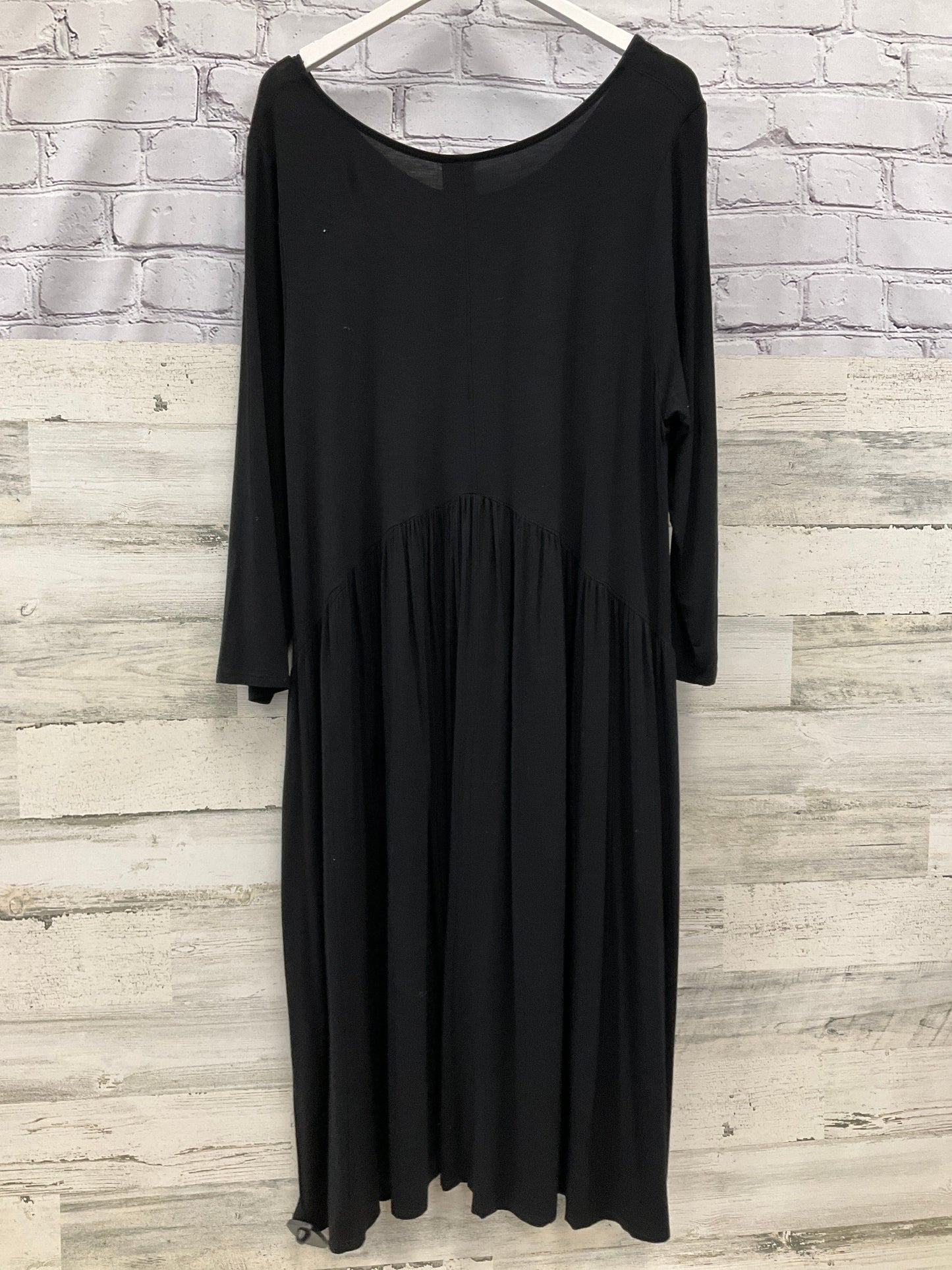 Dress Casual Midi By Agnes & Dora In Black, Size: Xxl