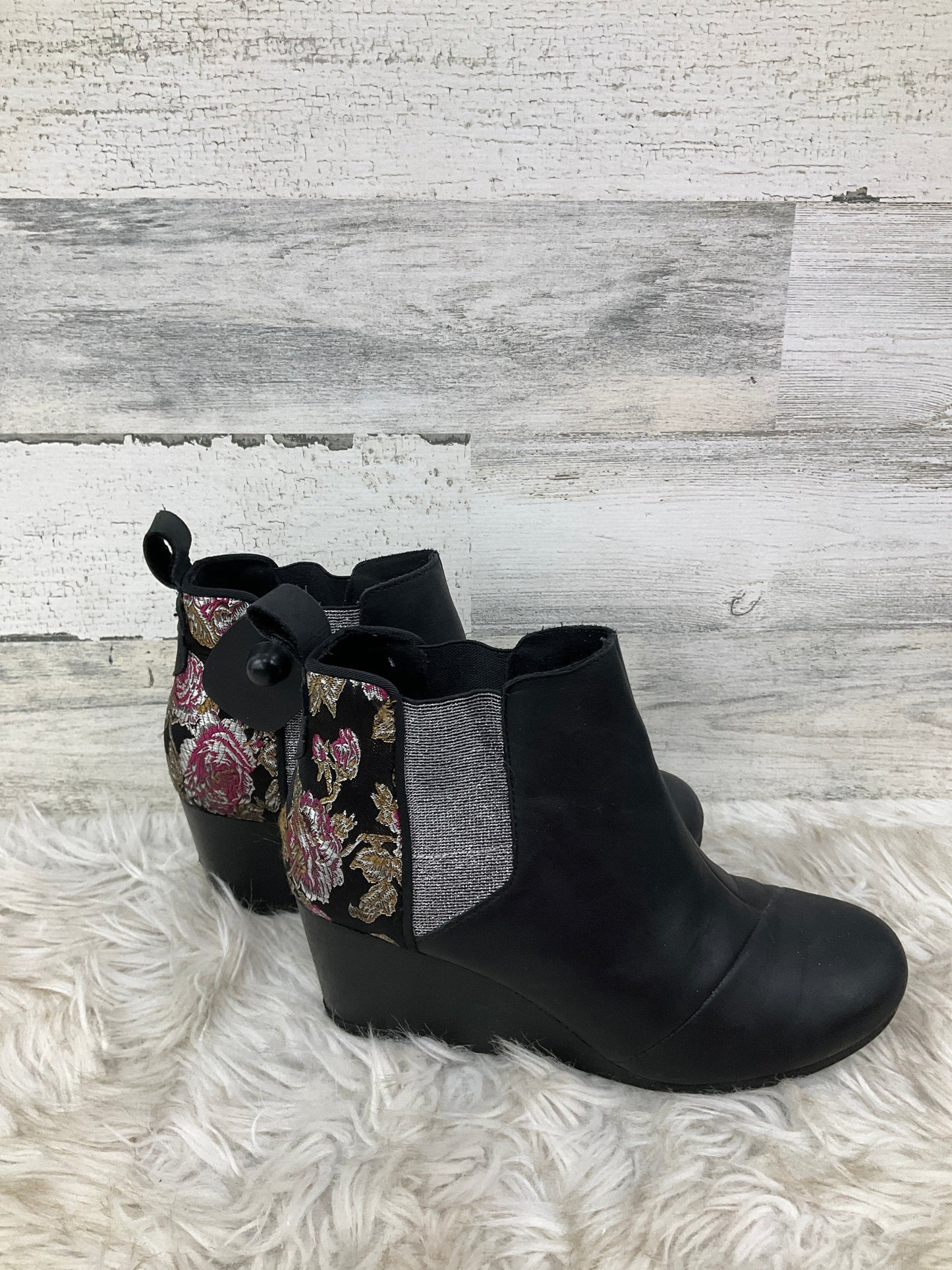 Boots Ankle Heels By Toms In Black, Size: 8.5