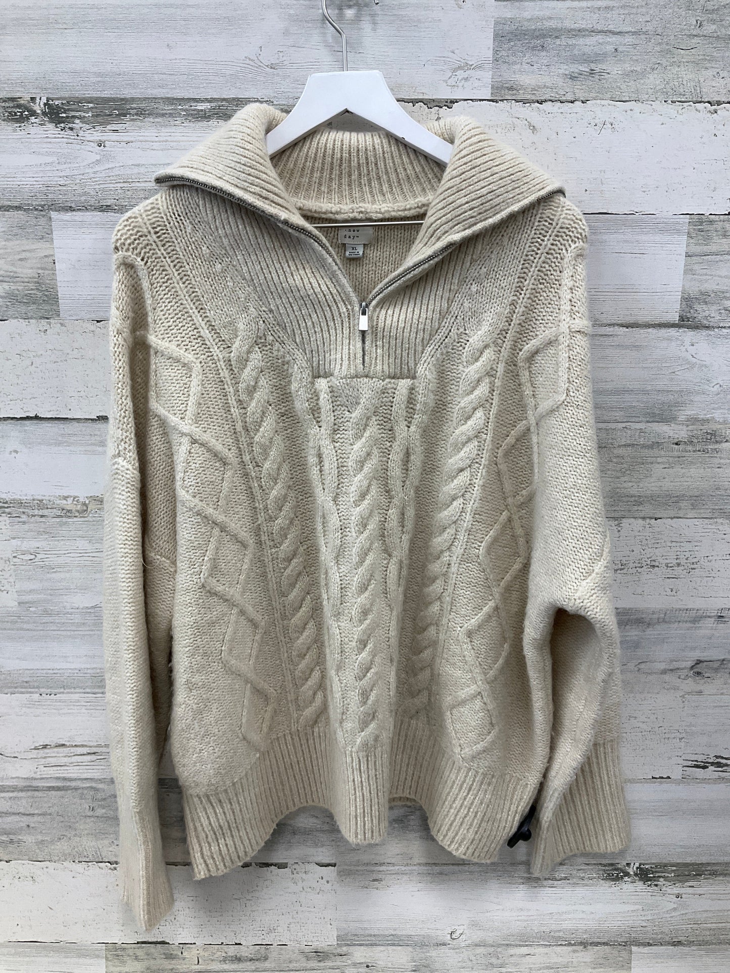 Sweater By A New Day In Tan, Size: Xl