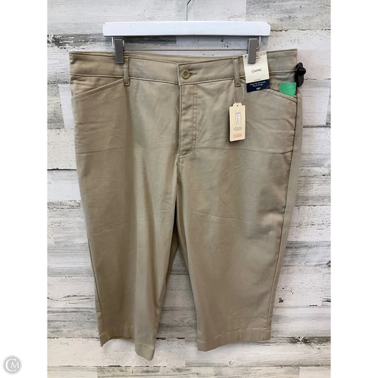 Capris By St Johns Bay In Tan, Size: 18