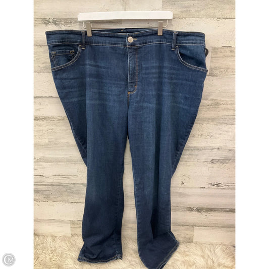 Jeans Straight By Lee In Blue Denim, Size: 26
