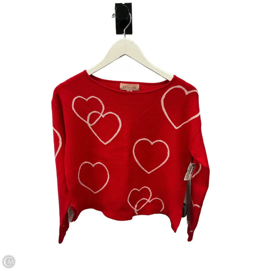 Sweater By Philosophy In Red, Size: M