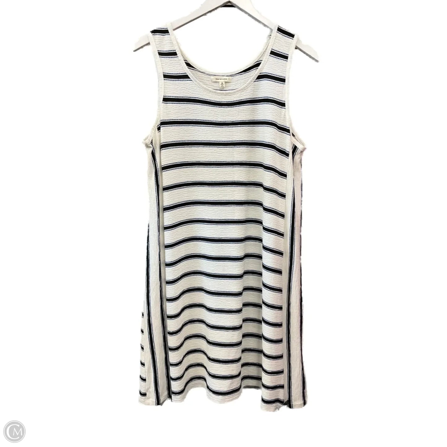 Dress Casual Midi By Max Studio In Blue & White, Size: M