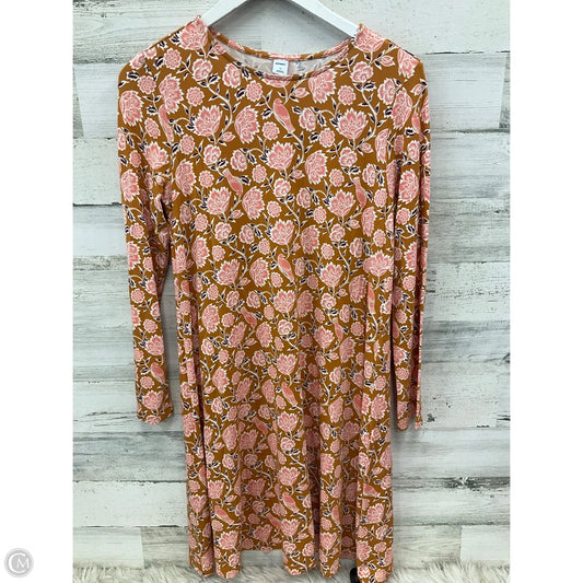 Dress Casual Midi By Old Navy In Gold, Size: S