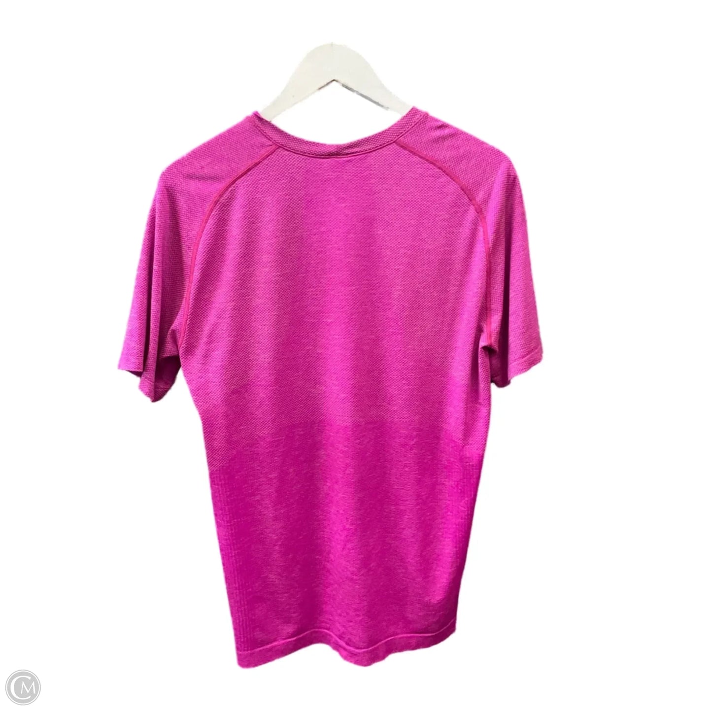 Athletic Top Short Sleeve By Lululemon In Pink, Size: M