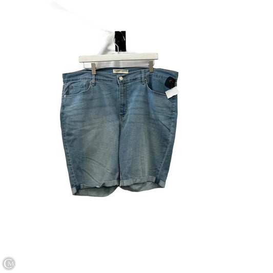 Shorts By Levis In Blue Denim, Size: 22