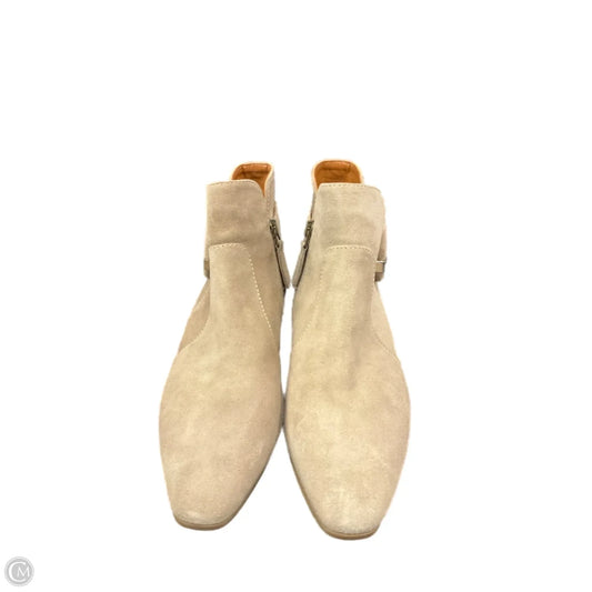 Boots Ankle Heels By Clothes Mentor In Tan, Size: 7.5