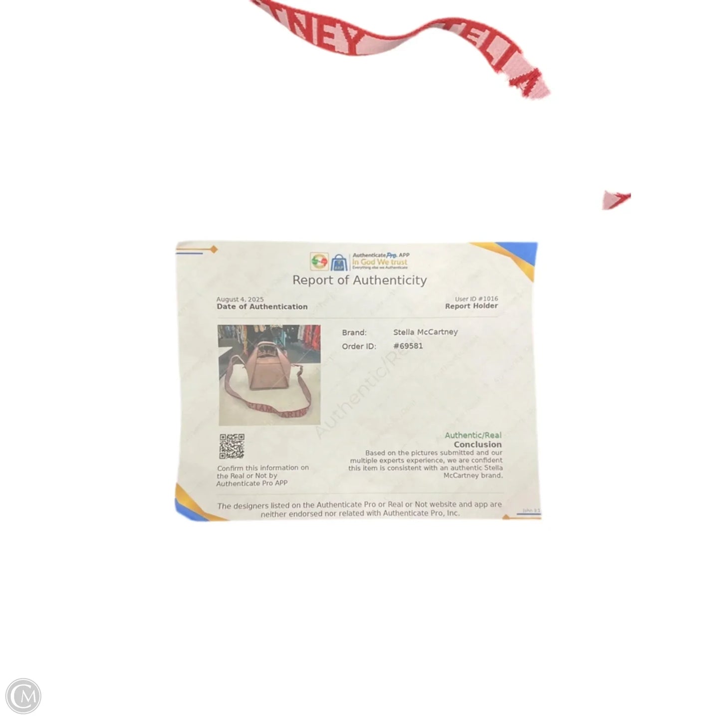 Handbag Luxury Designer By Stella Mccartney, Size: Medium