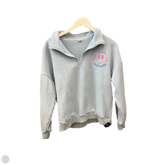 Sweatshirt Collar By Clothes Mentor In Blue, Size: S