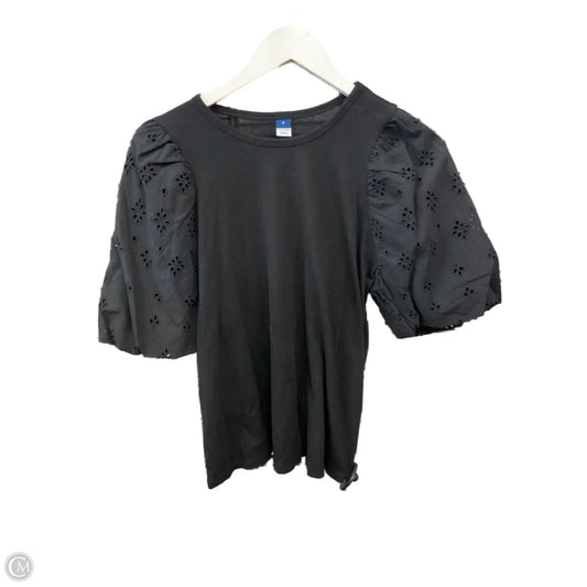 Top Short Sleeve By Old Navy In Black, Size: S