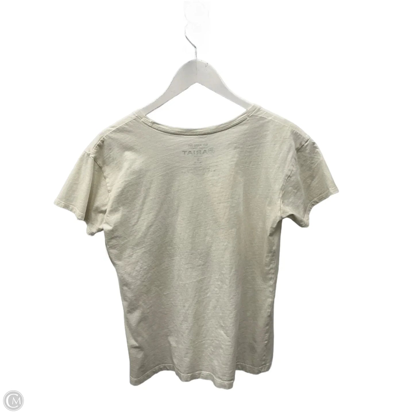 Top Short Sleeve By Ariat In Cream, Size: S