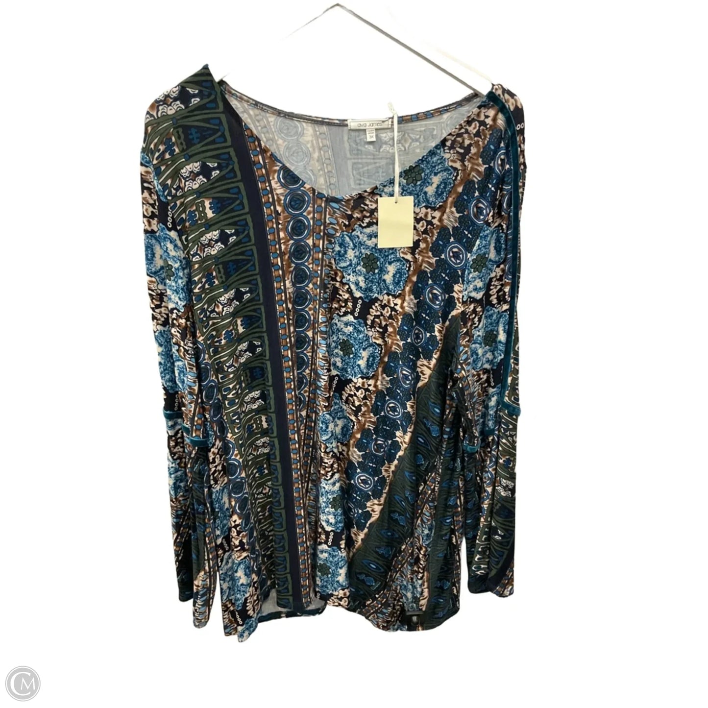 Top Long Sleeve By Ava James In Multi-colored, Size: 3x