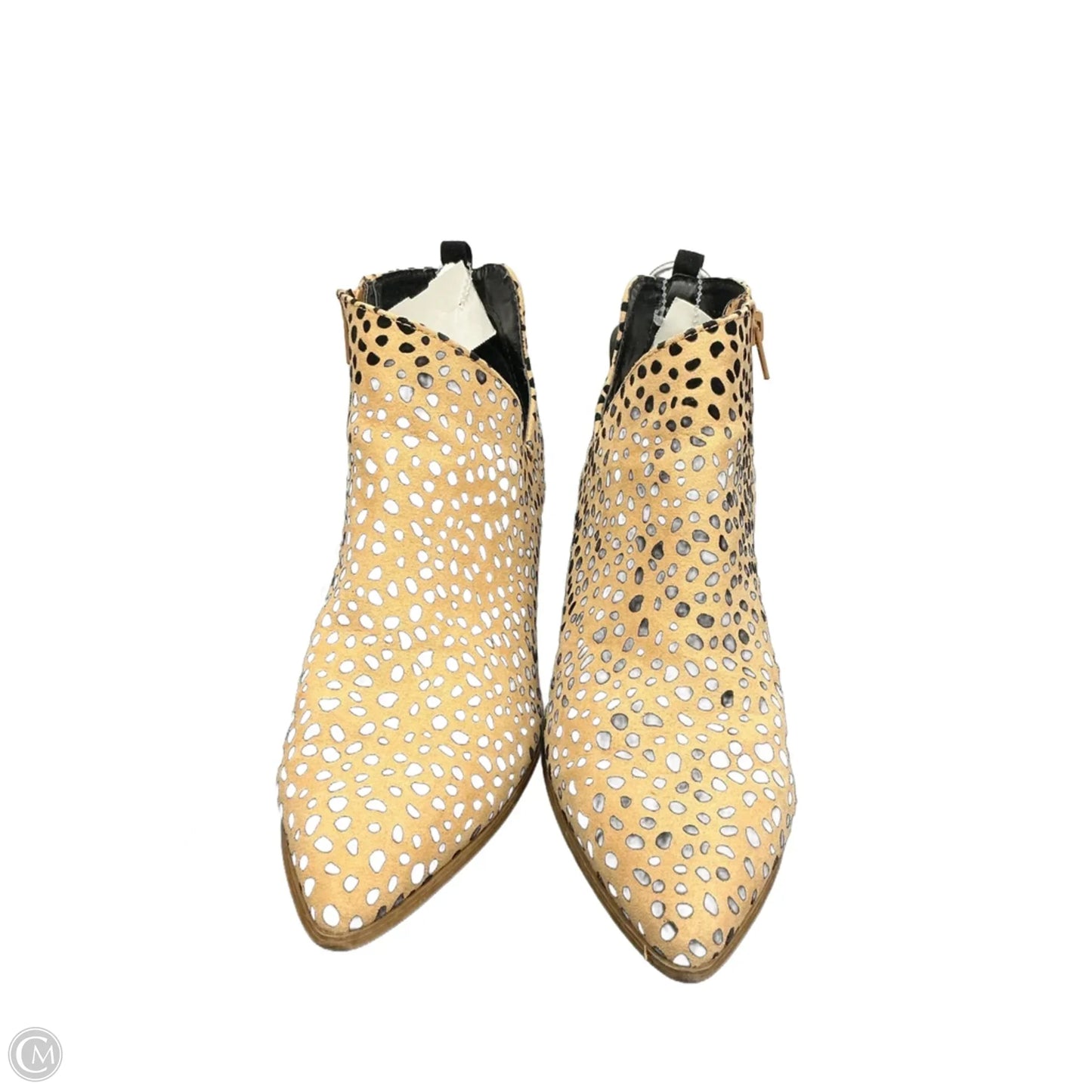 Boots Ankle Heels By Qupid In Tan, Size: 8