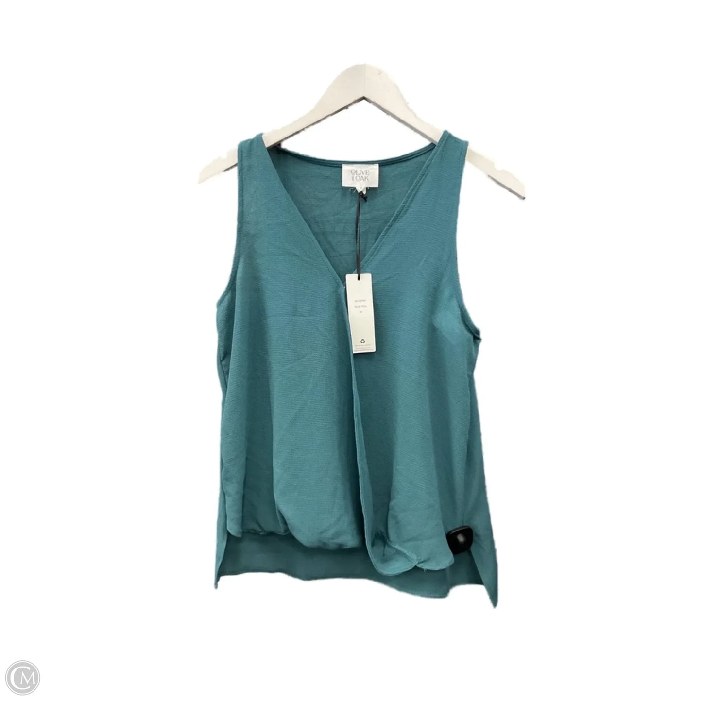 Top Sleeveless By Olive And Oak In Teal, Size: M