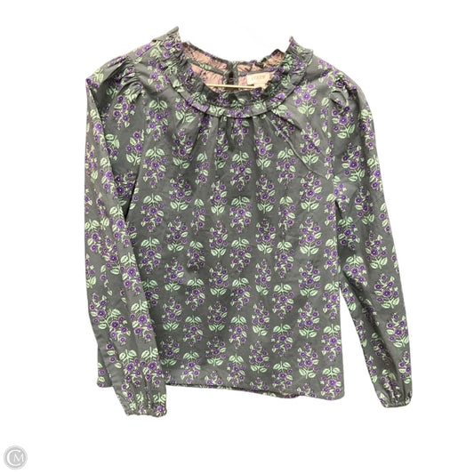 Top Long Sleeve By J. Crew In Teal, Size: Xs