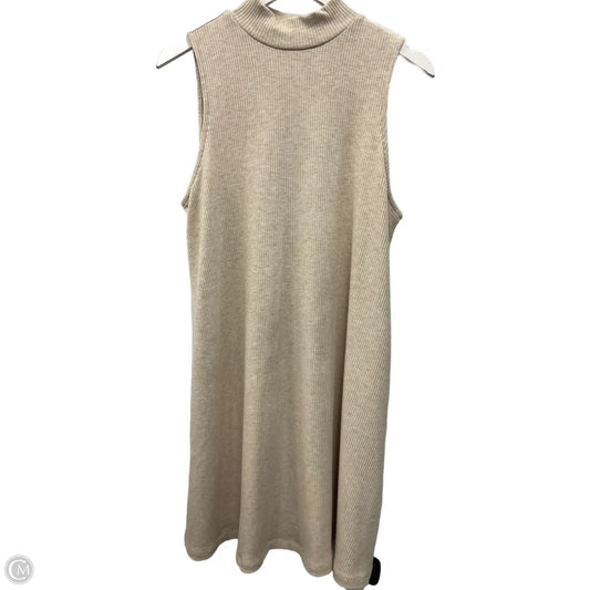 Dress Casual Midi By Time And Tru In Cream, Size: L