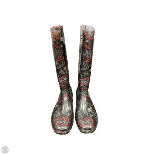 Boots Designer By Coach In Black, Size: 6