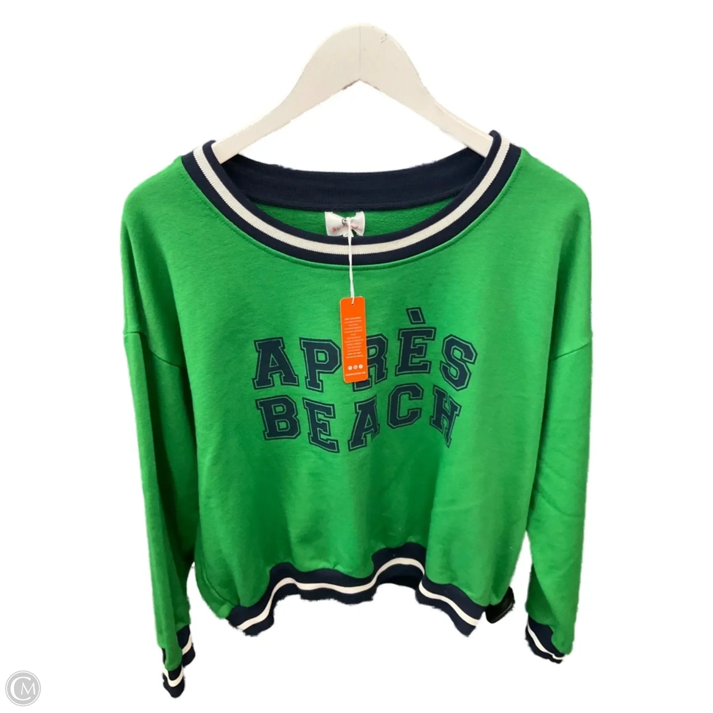 Sweatshirt Crewneck By Sundry In Green, Size: M