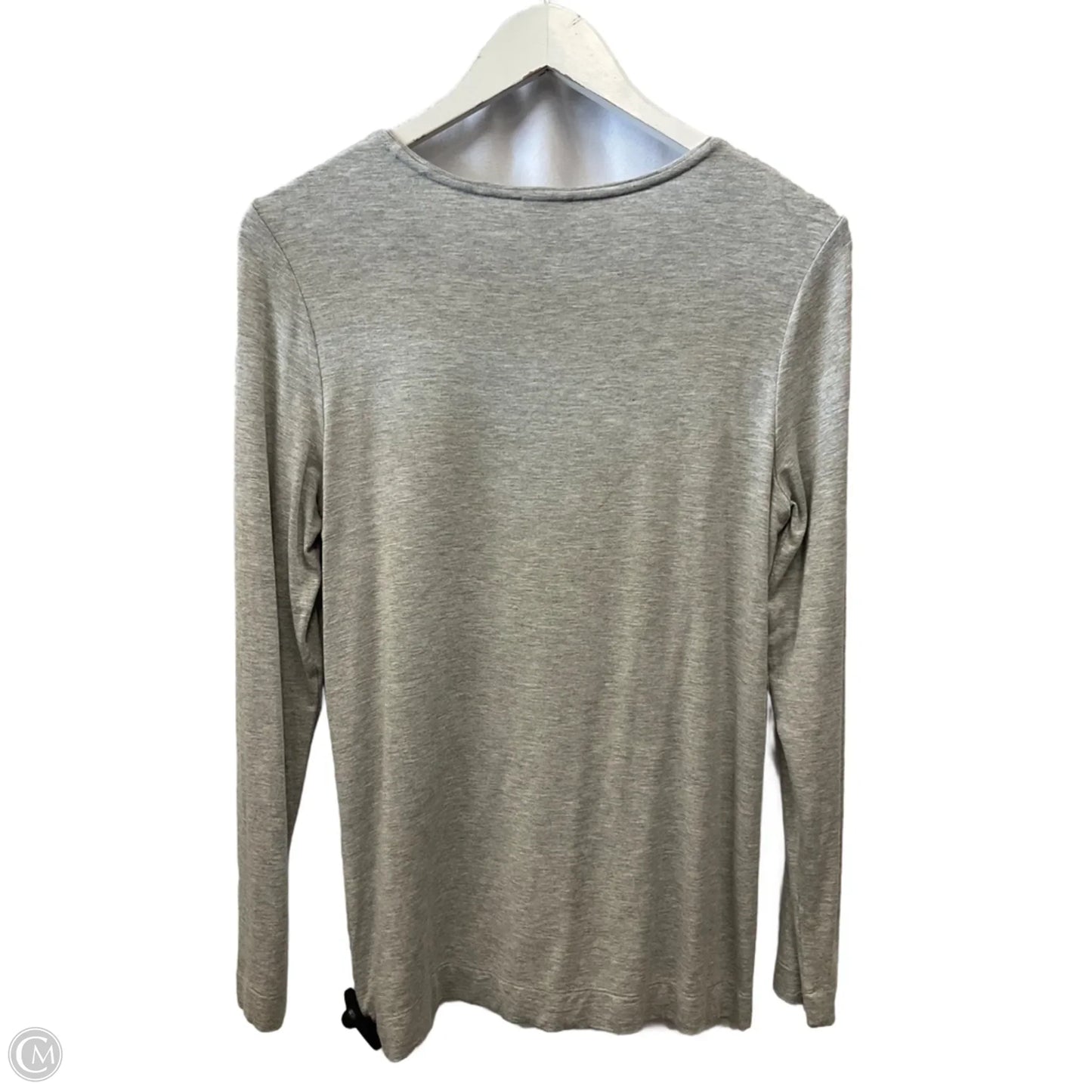 Top Long Sleeve By Chicos In Grey, Size: S