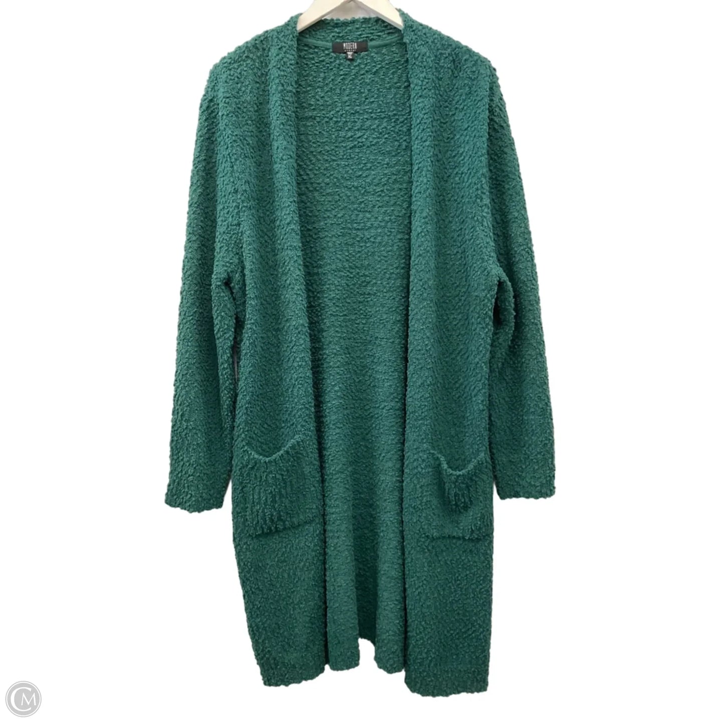 Sweater Cardigan By Modrn Canvas In Green, Size: Xl