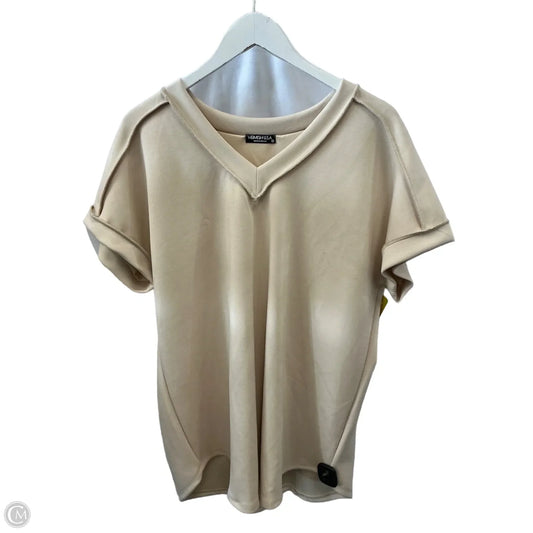 Top Short Sleeve By Heimish Usa In Cream, Size: 3x