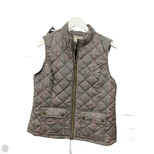 Vest Puffer & Quilted By Bass In Black & Tan, Size: M
