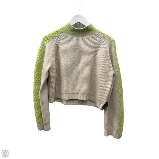 Sweater By Wild Fable In Cream & Green, Size: M