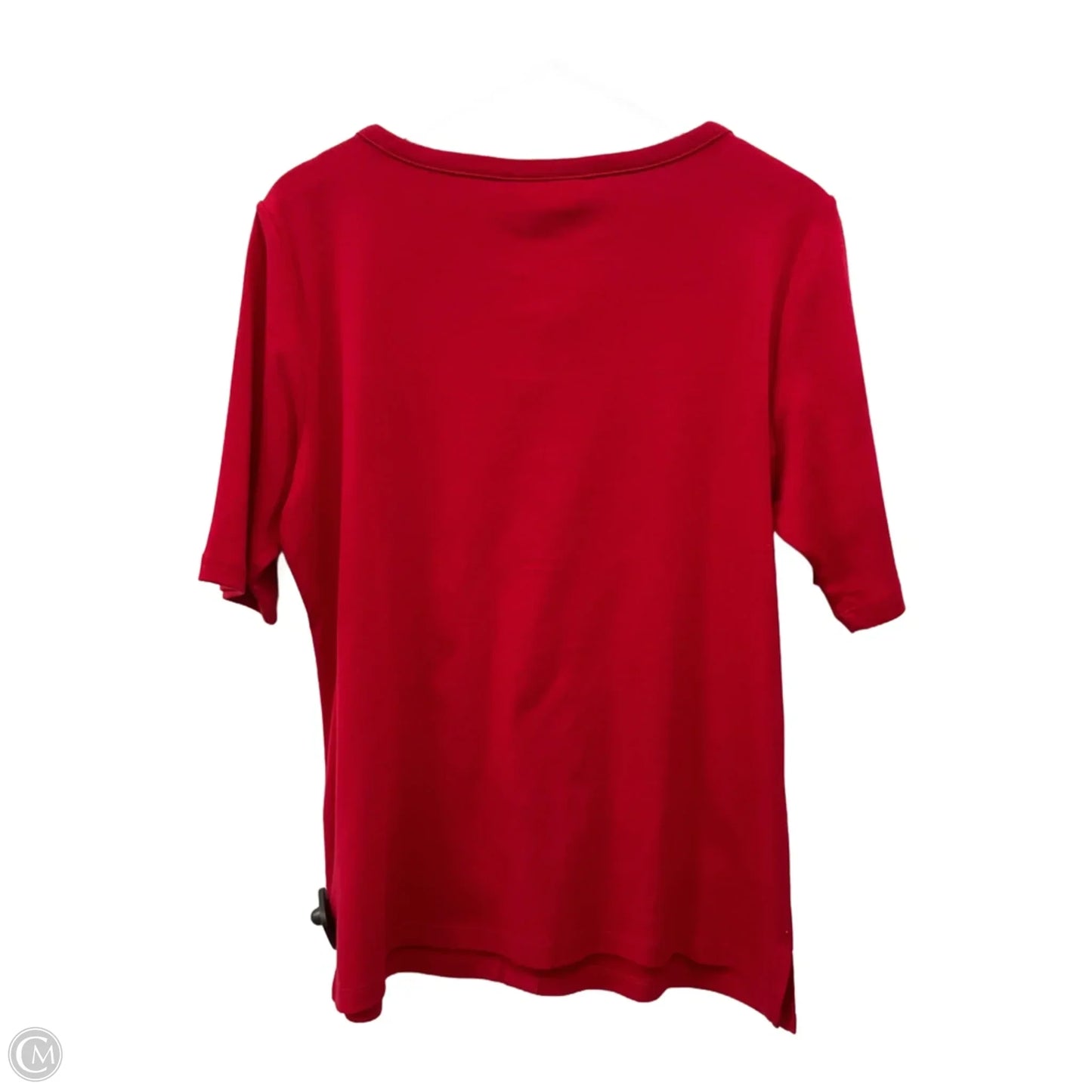 Top Short Sleeve By Karen Scott In Red, Size: L