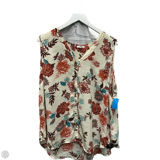 Top Sleeveless By Maurices In Multi-colored, Size: 2x