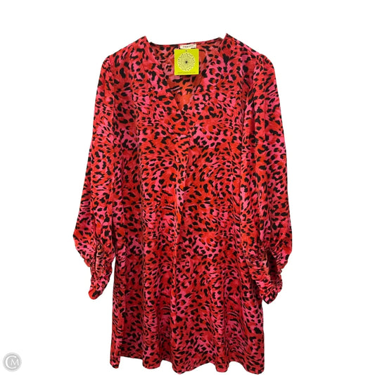 Dress Casual Midi By Jodifl In Pink & Red, Size: Xl