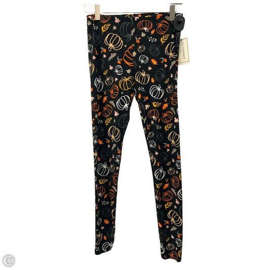 Pants Leggings By No Comment In Black & Orange, Size: M