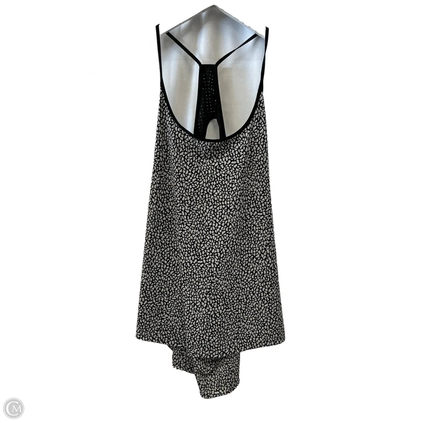 Athletic Tank Top By Lululemon In Black & White, Size: S