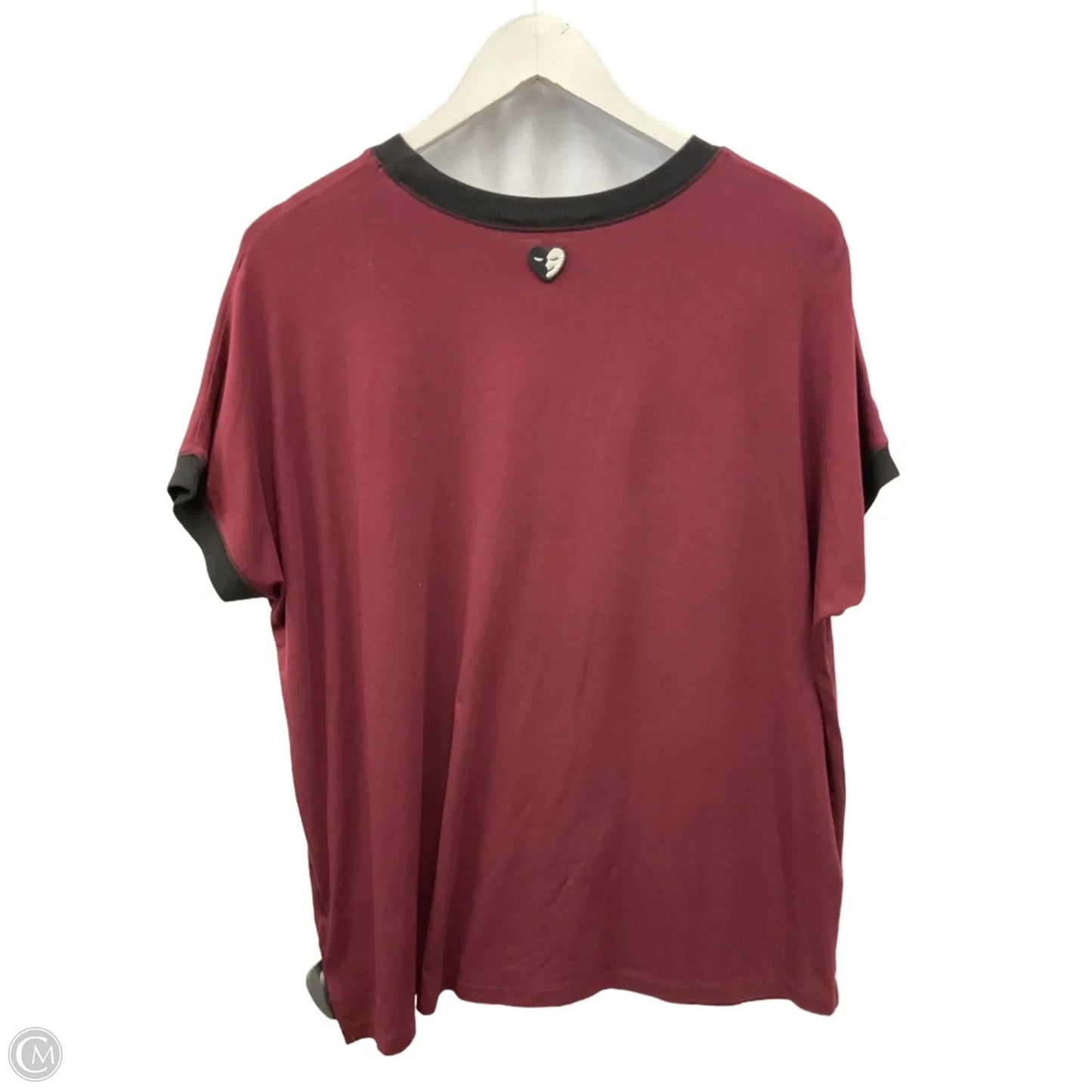 Top Short Sleeve By Catherine Malandrino In Maroon, Size: Xs