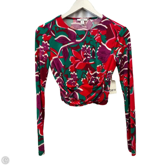 Top Long Sleeve By Bar Iii In Multi-colored, Size: Xs