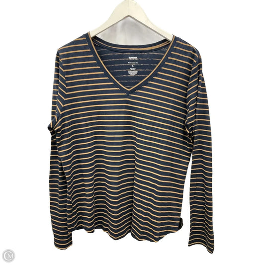 Top Long Sleeve By Sonoma In Navy, Size: L