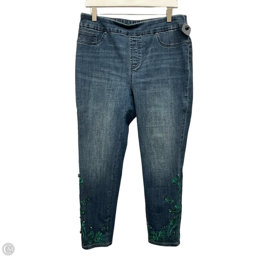 Jeans Jeggings By Chicos In Blue Denim, Size: 10